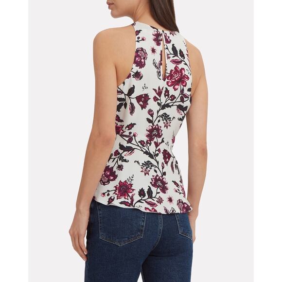 NWT A.L.C. Duran Floral Silk Top (size 0) - Picture 4 of 10